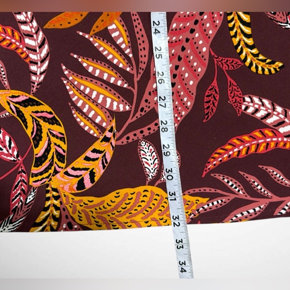 Ella by Rafaella Leaf Print Midi Skirt – Decadent Chocolate – Size S - Picture 10 of 13